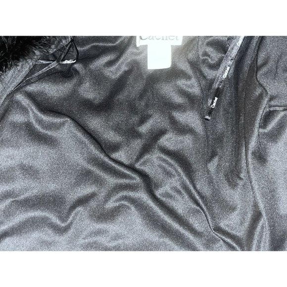 Cachet Black  Feather Jacket - Picture 8 of 8